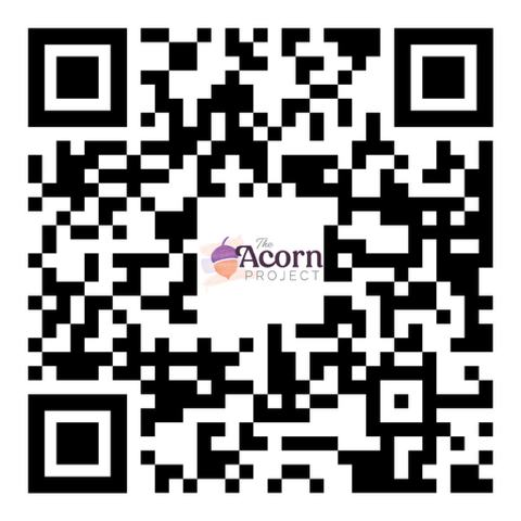 QR with Acorn Logo to donate